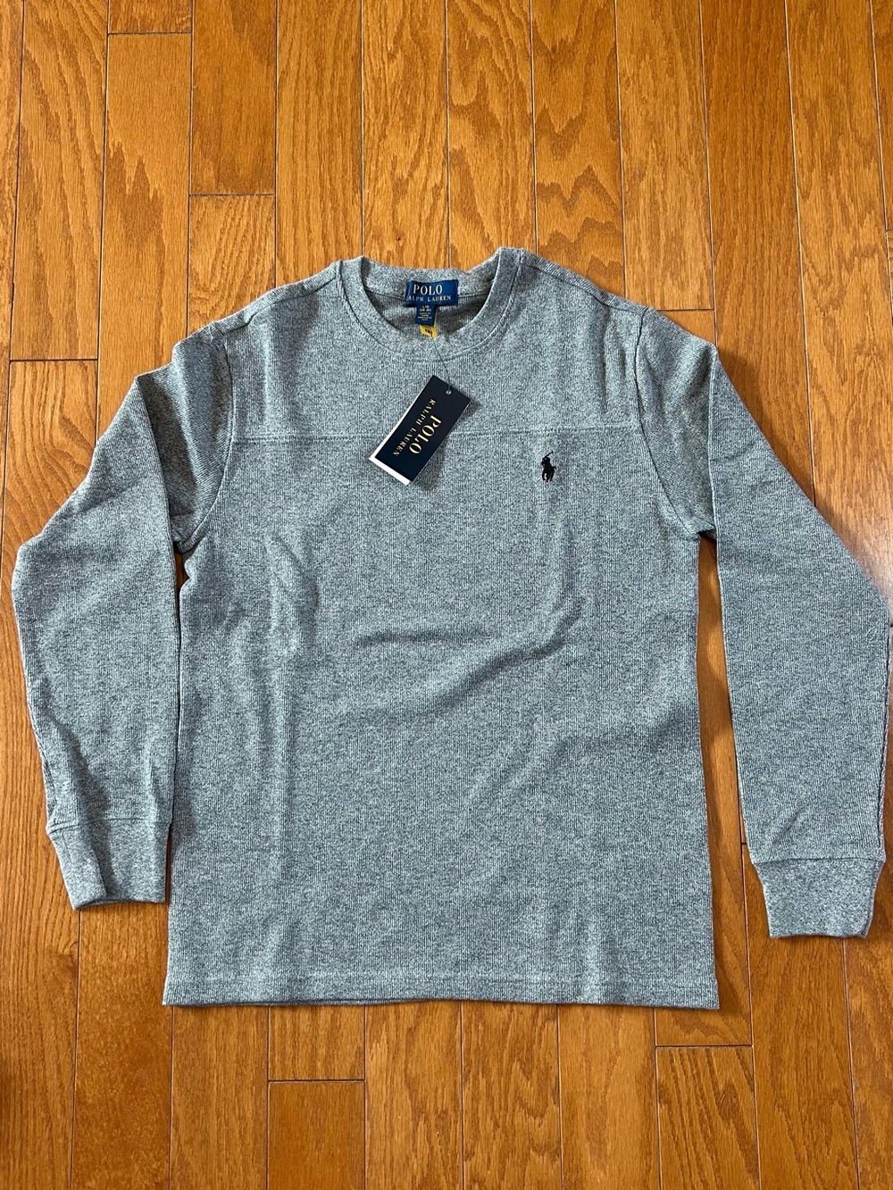 Polo by Ralph Lauren Gray Crewneck Sweatshirt with Black Pony Logo